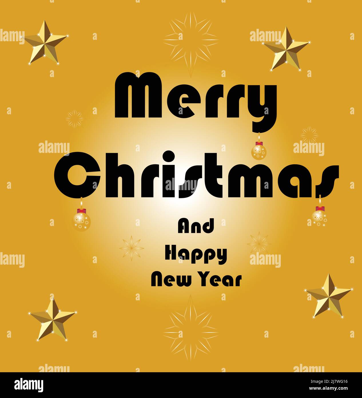 Christmas background with with yellow gradient color background Stock Vector