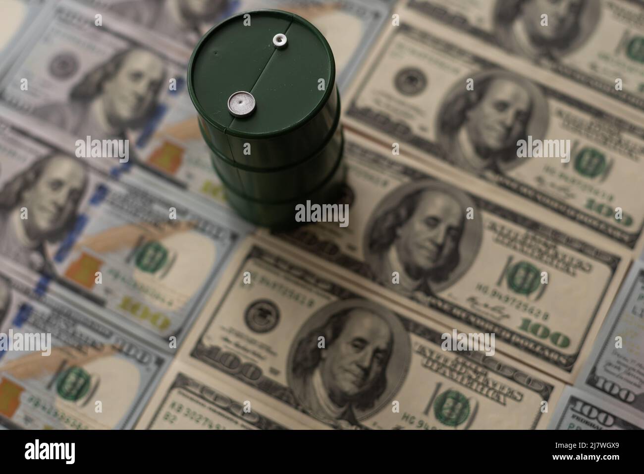 barrel to a dollar bills of money. Oil business. Profit from the sale