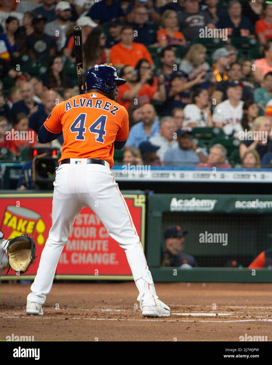 Houston, United States. 06th May, 2022. Houston Astros designated hitter Yordan  Alvarez (44) batting during the first inning of the MLB game between the  Houston Astros and the Detroit Tigers on Thursday
