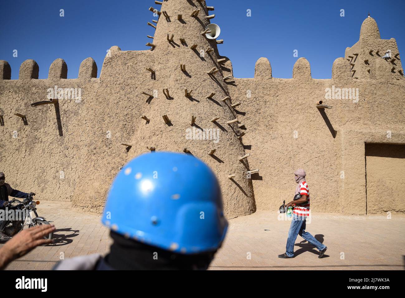 Nicolas Remene / Le Pictorium -  United Nations Police (UNPOL) in Mali -  10/2/2022  -  Mali / Tombouctou (Timbuktu) / Tombouctou (Timbuktu)  -  Membe Stock Photo