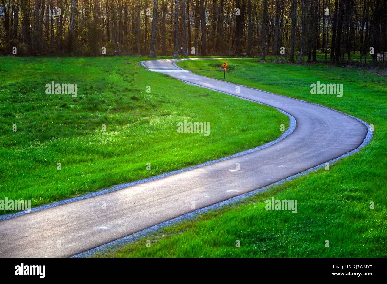 People walking biking trees hi-res stock photography and images - Alamy