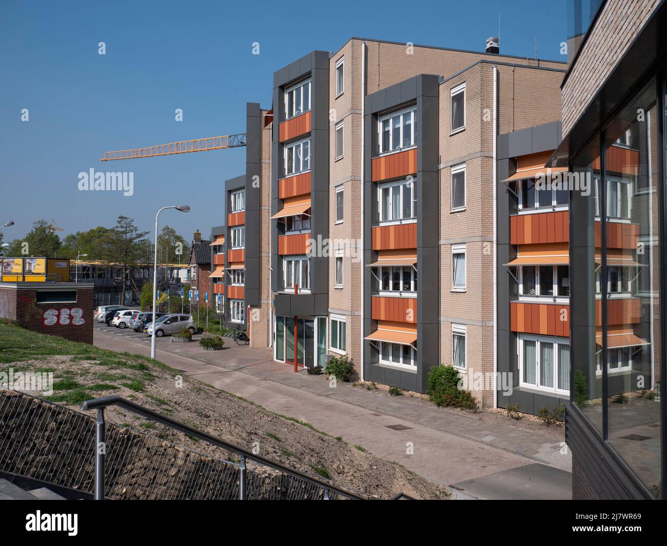 Terneuzen, Netherlands, April 23, 2022, new-build apartments in the center of Terneuzen Stock Photo