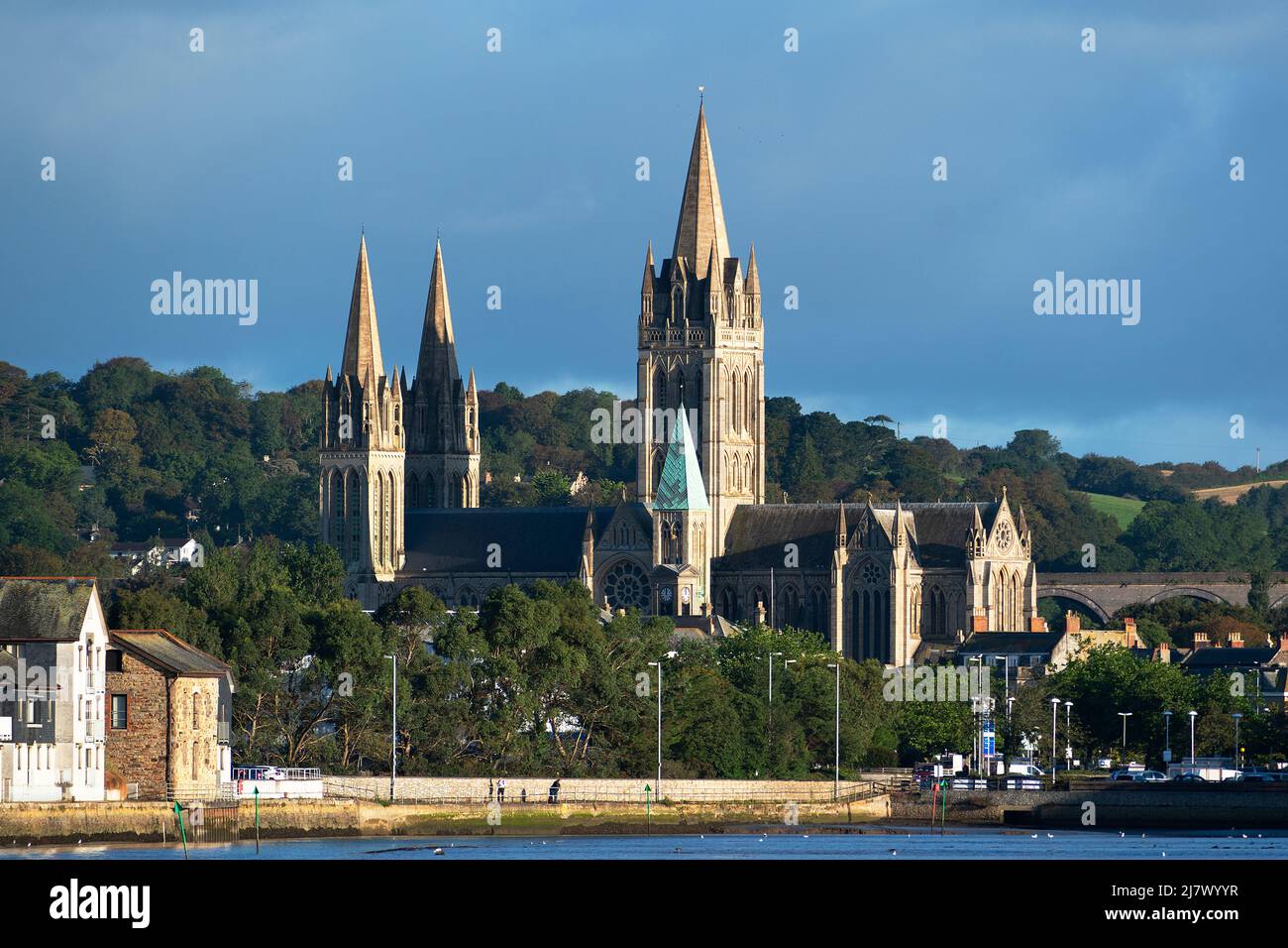 Truro Cathedral in Cornwall England Stock Photo