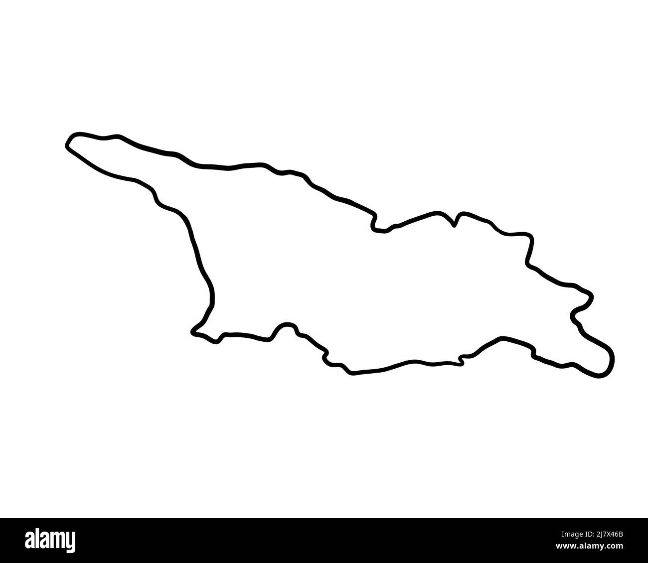 Vintage map of georgia Black and White Stock Photos & Images - Alamy