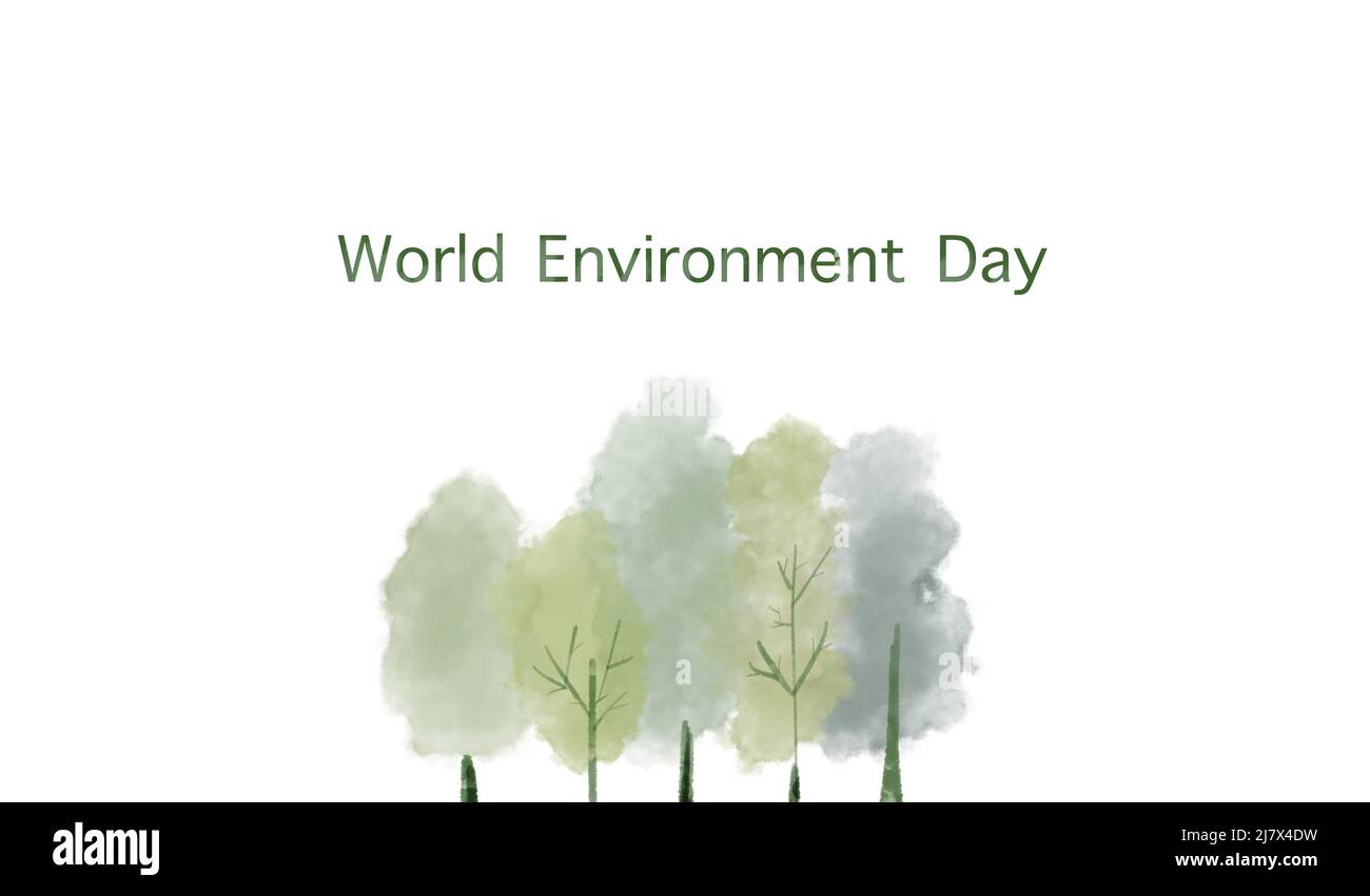 World Environment day concept. Ecology and green environment Stock ...