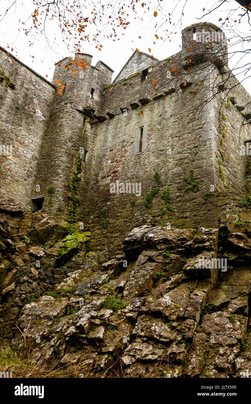 Cahir Castle in County Tipperary is one of the largest castles in Ireland. Stock Photo
