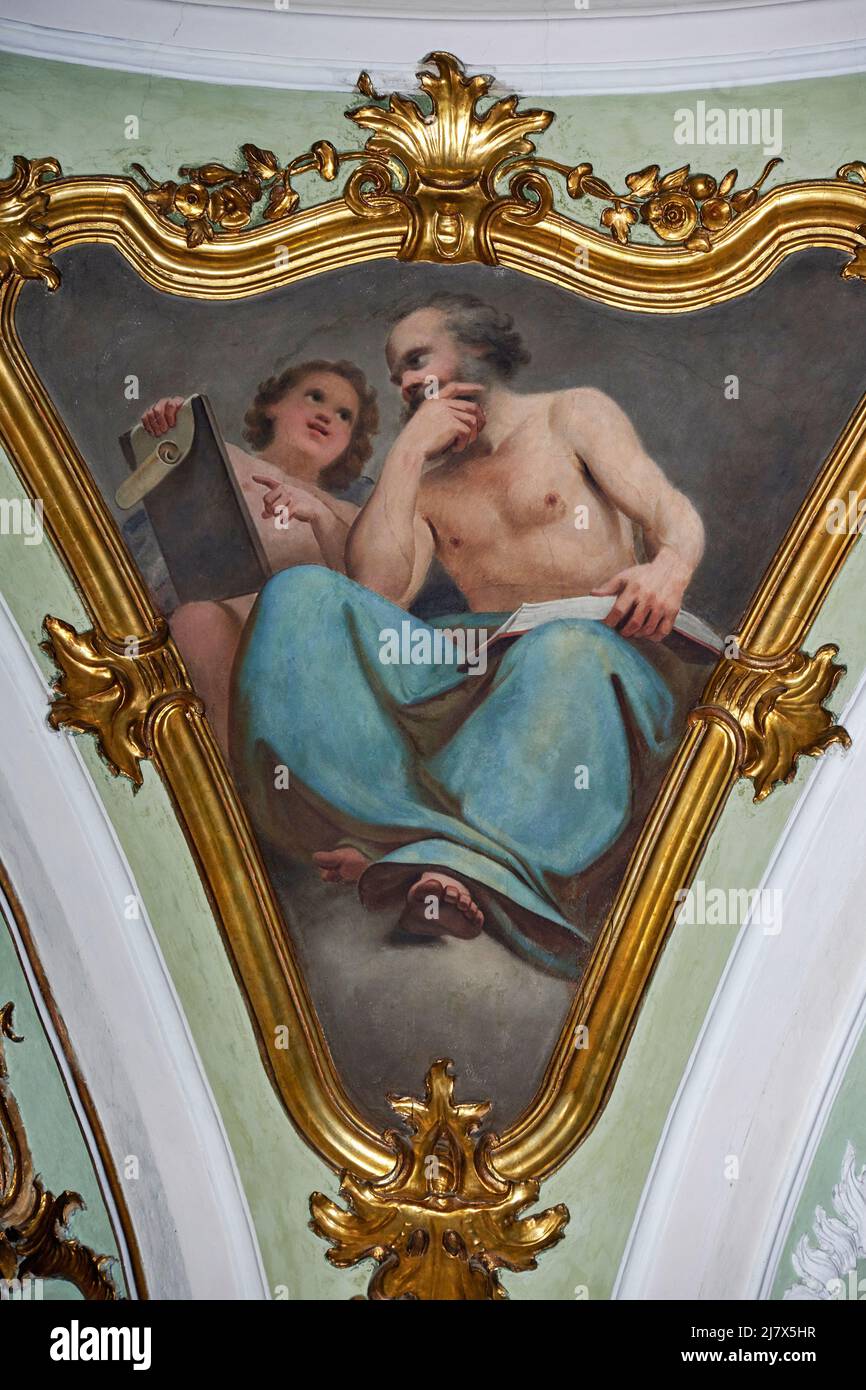 San Matteo Evangelista affresco Giovanni Gaibazzi XIX secolo