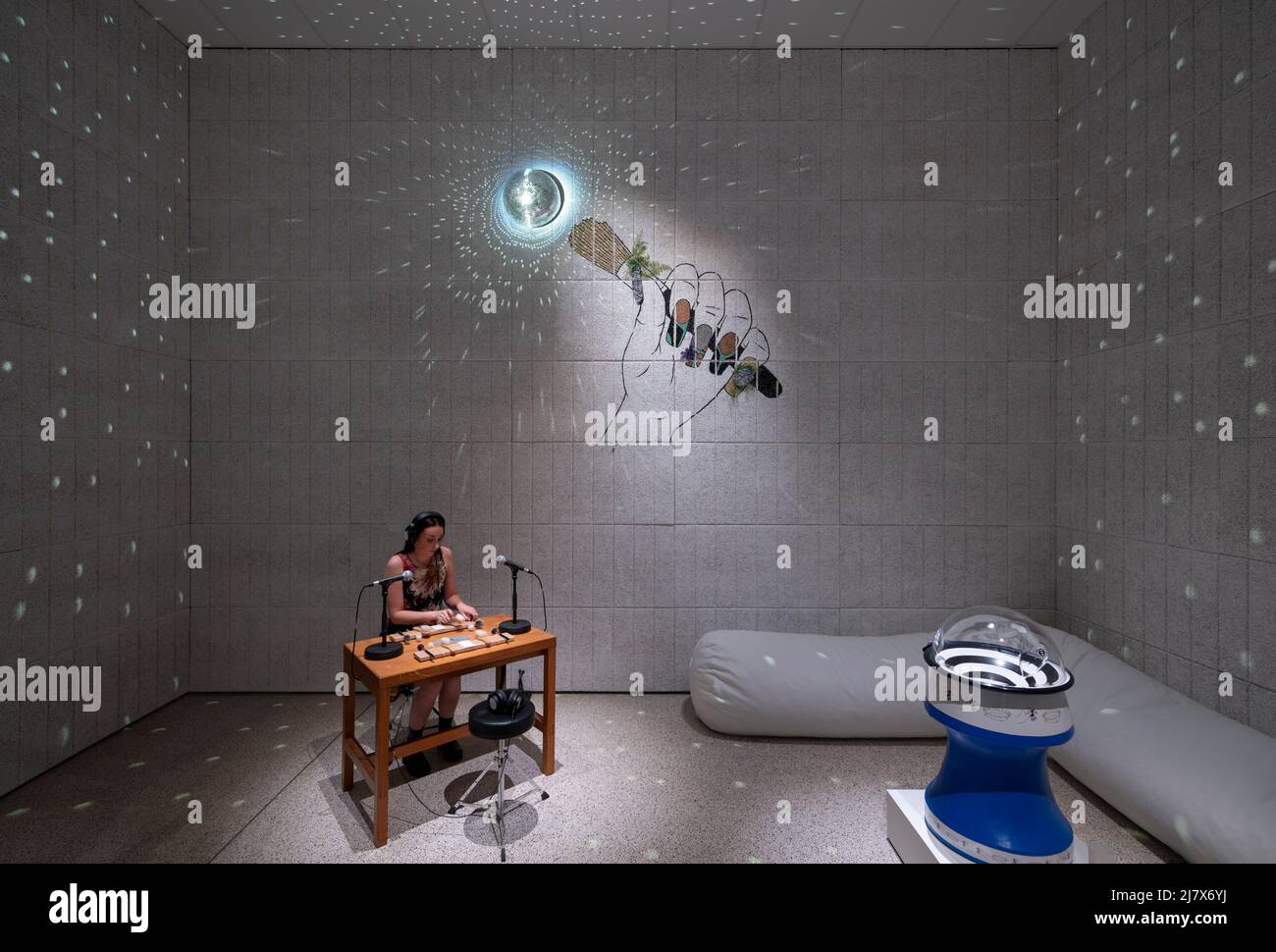 Design Museum, London, UK. 11th May, 2022. Weird Sensation Feels Good: The  World of ASMR is an interactive exploration of the world of Autonomous  Sensory Meridian Response (ASMR). Image: An interactive studio
