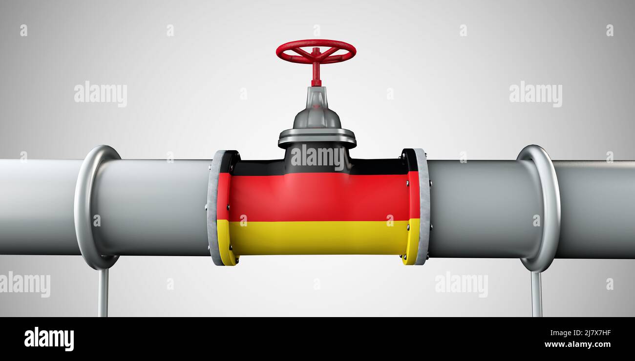 Germany oil and gas fuel pipeline. Oil industry concept. 3D Rendering Stock Photo Alamy