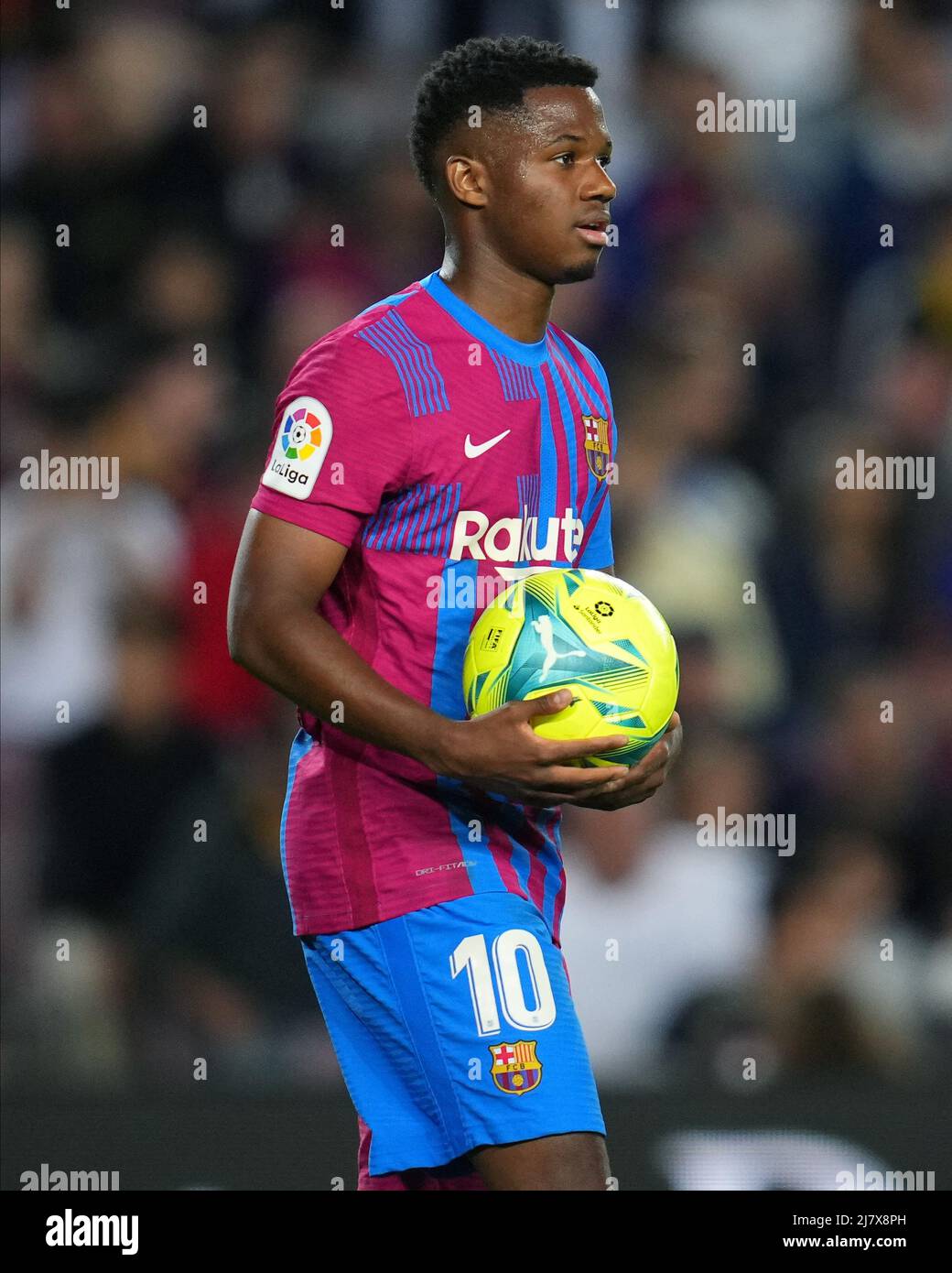 Barcelona, Spain. May 10, 2022, Ansu Fati of FC Barcelona during the La ...