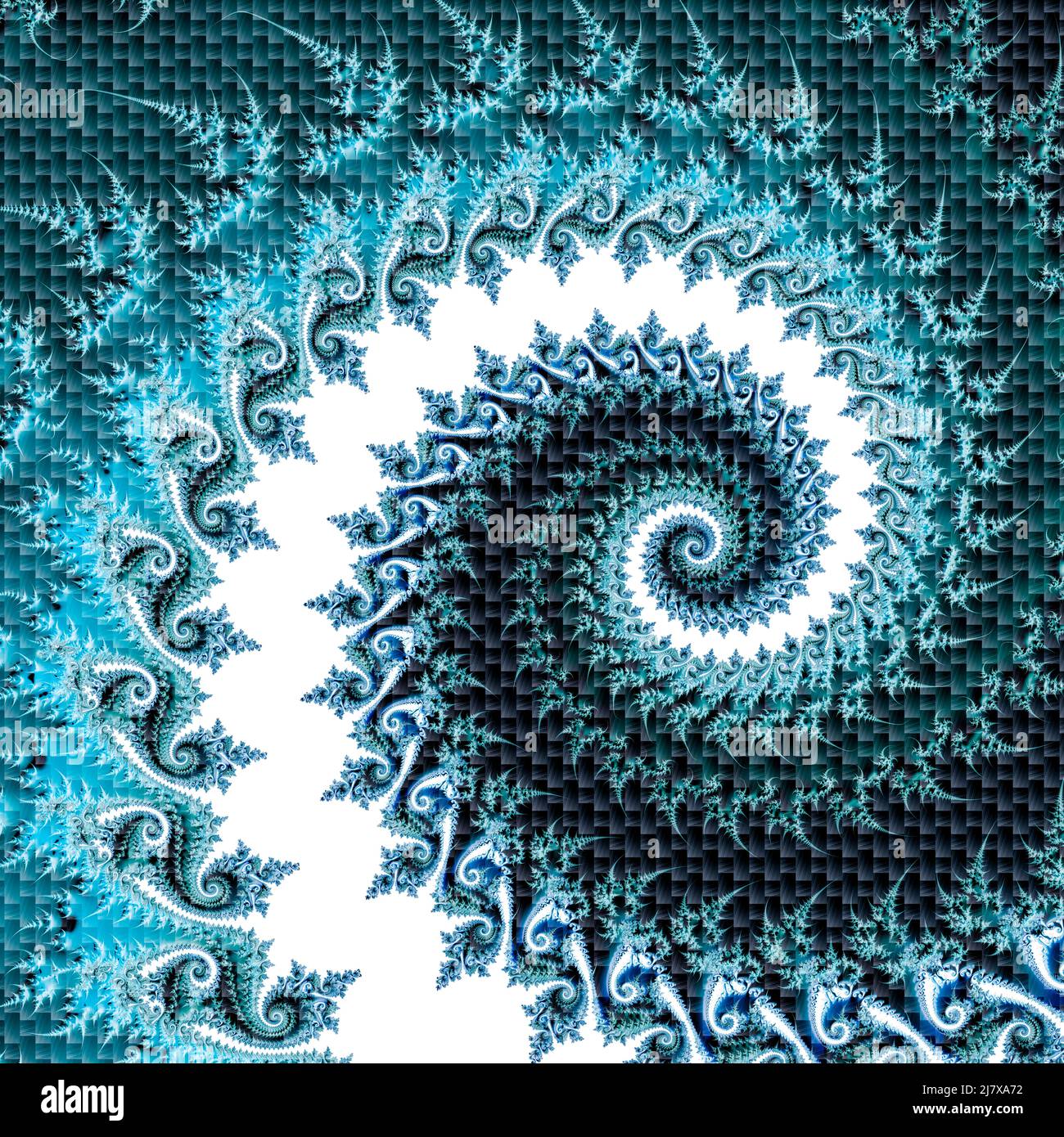 surreal futuristic digital 3d design art abstract background fractal illustration for meditation and decoration wallpaper Stock Photo