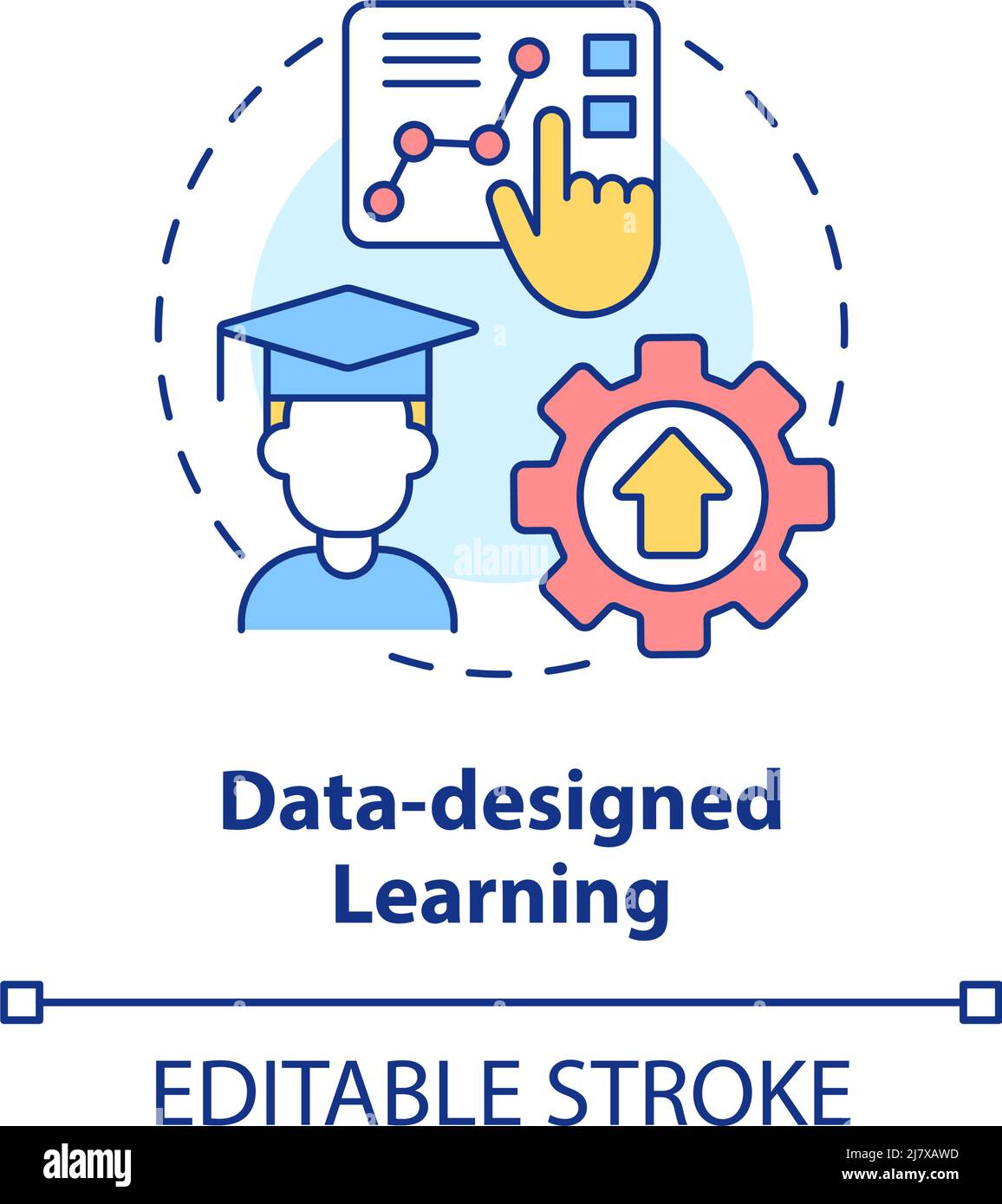 Data-designed learning concept icon Stock Vector Image & Art - Alamy