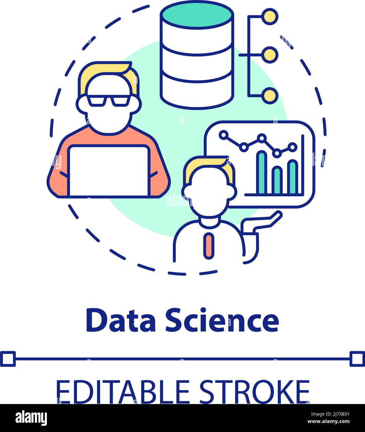Data science concept icon Stock Vector Image & Art - Alamy