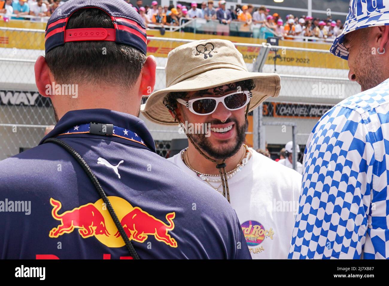 Miami International Autodrome, Miami, United States on 8 May 2022 Bad Bunny  during the F1 - FORMULA 1 CRYPTO.COM MIAMI GRAND PRIX 2022, Eleanor Hoad  Stock Photo - Alamy