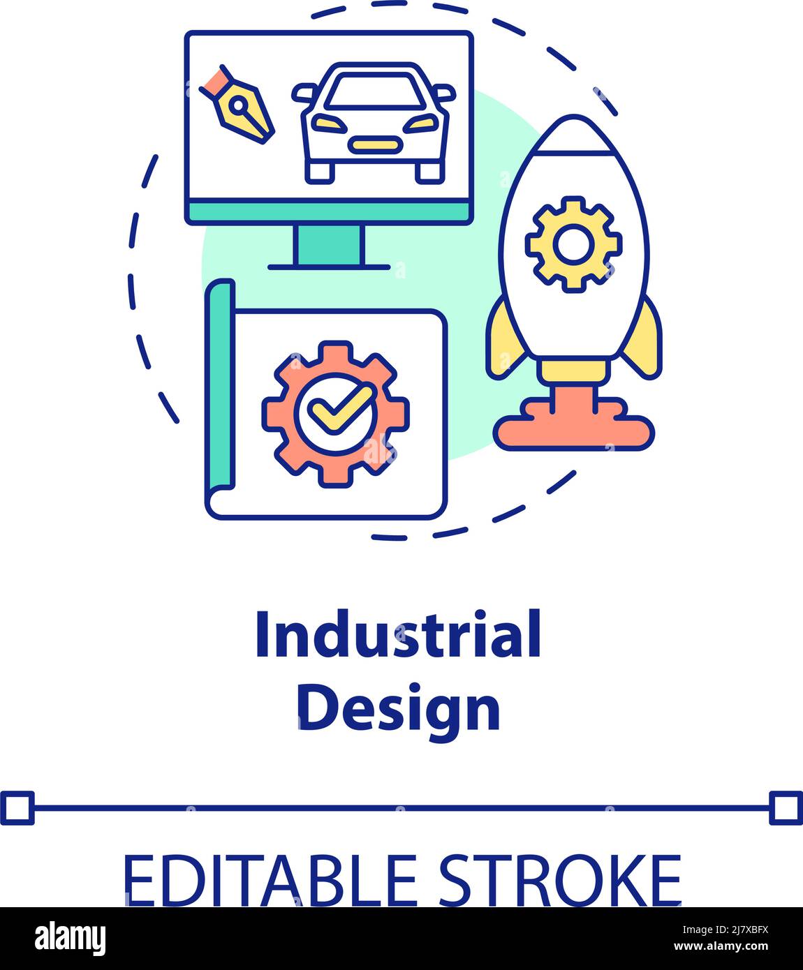 Industrial design concept icon Stock Vector Image & Art Alamy