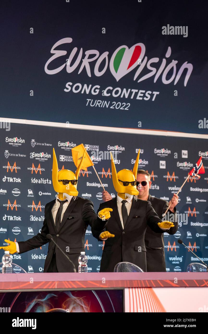 Turin, Italy 20220510.Subwoolfer at the press conference for the