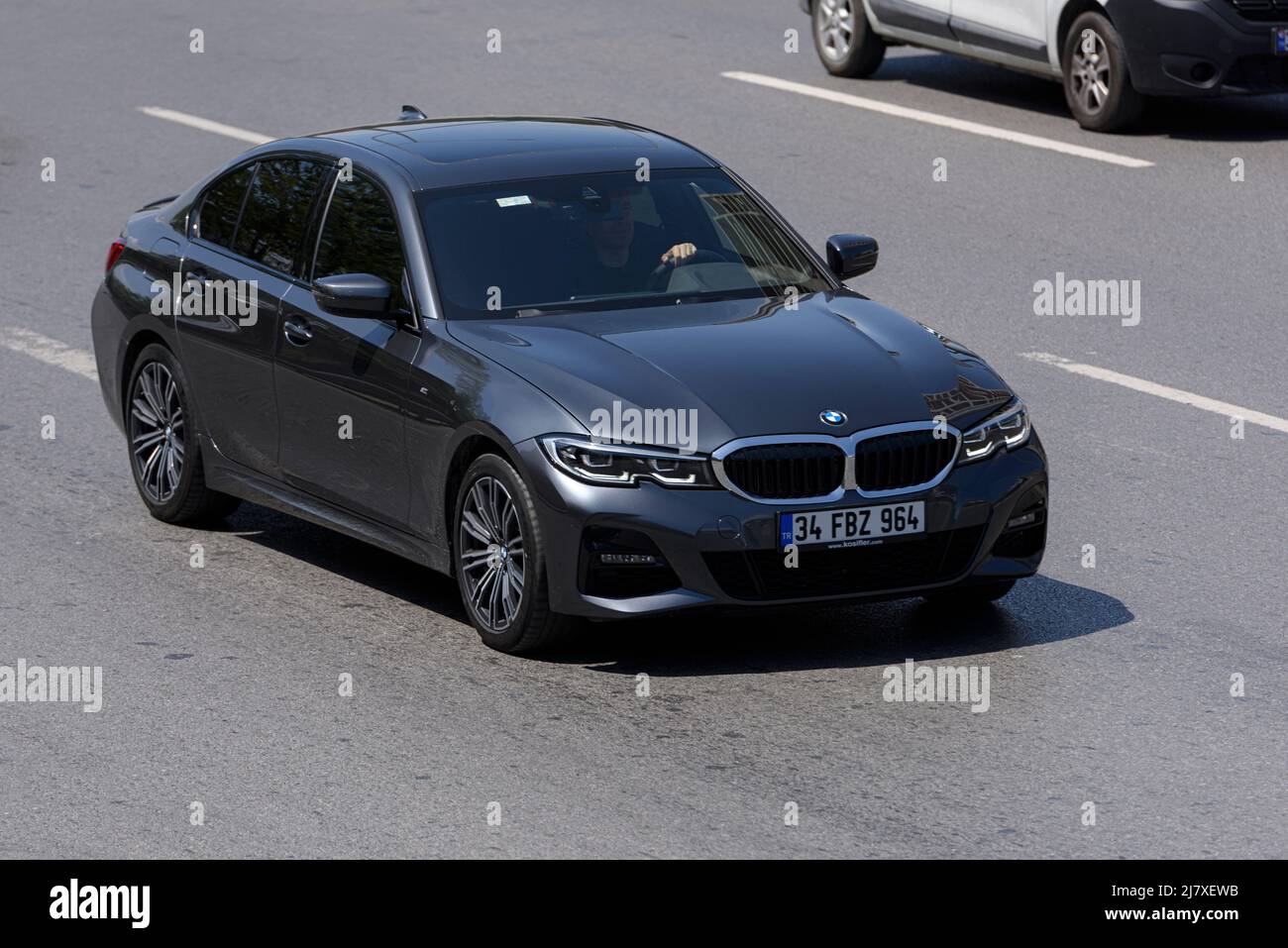 ISTANBUL, TURKEY - APRIL 19, 2022: BMW 520 is a range of executive cars manufactured by German automaker BMW in various engine and body configurations Stock Photo