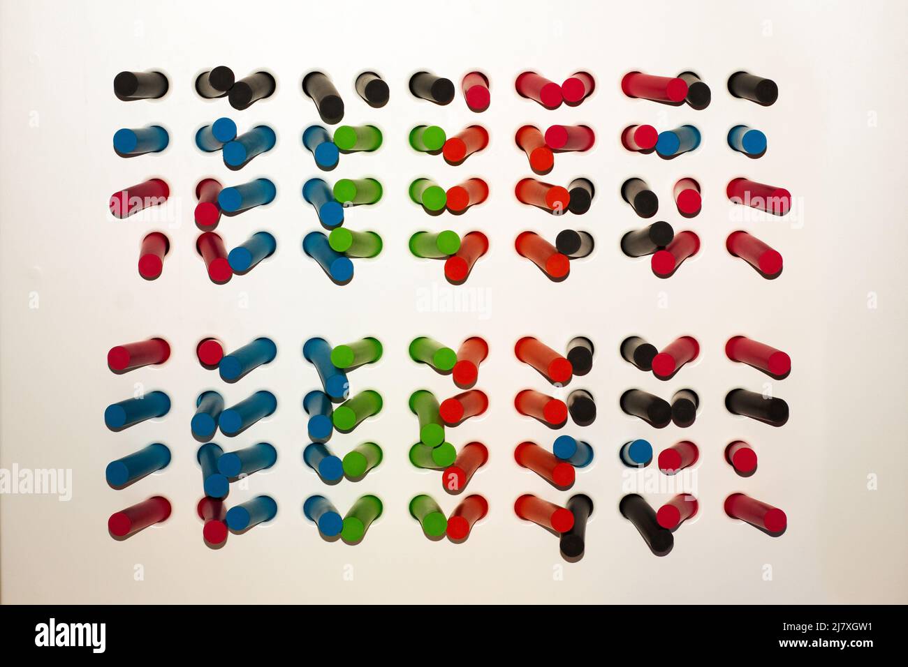 Stand with rubber flexible sticks on white background Stock Photo Alamy