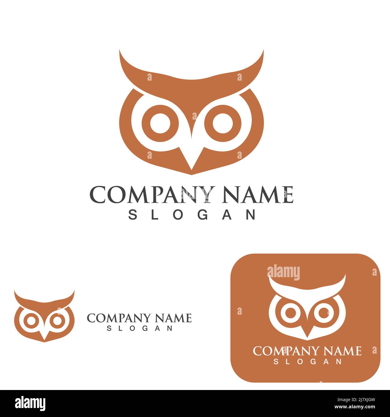 Owl bird logo and symbol vector Stock Vector Image & Art - Alamy