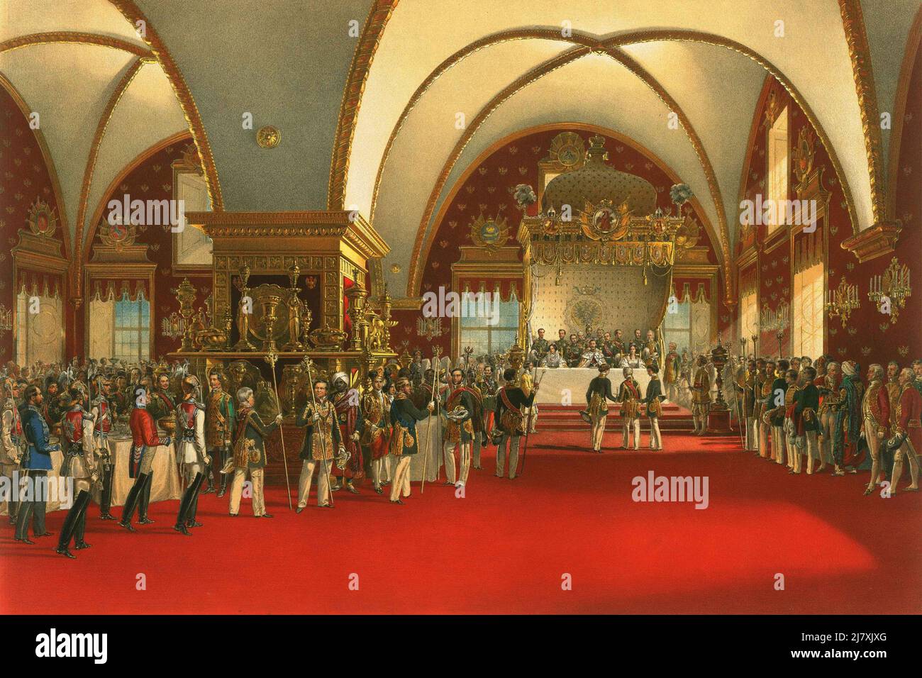 Coronation Banquet for Alexander II - 1856 Stock Photo