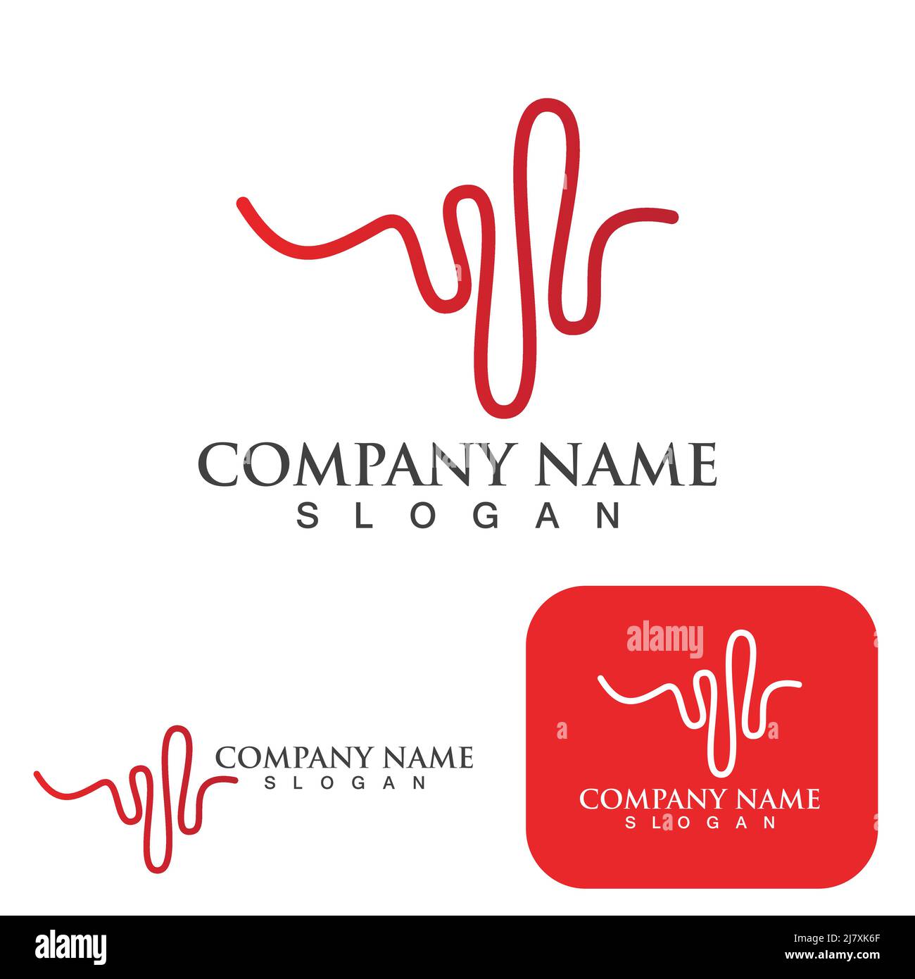 Heartbeat logo and symbol template design element Stock Vector Image ...