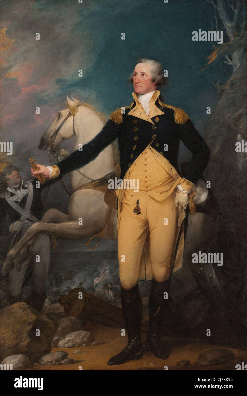 General George Washington at Trenton Stock Photo