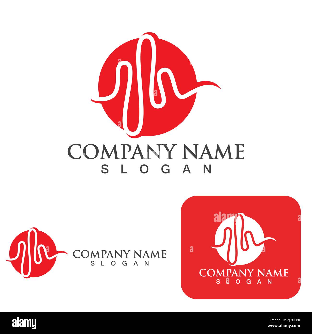 Heartbeat logo and symbol template design element Stock Vector Image ...