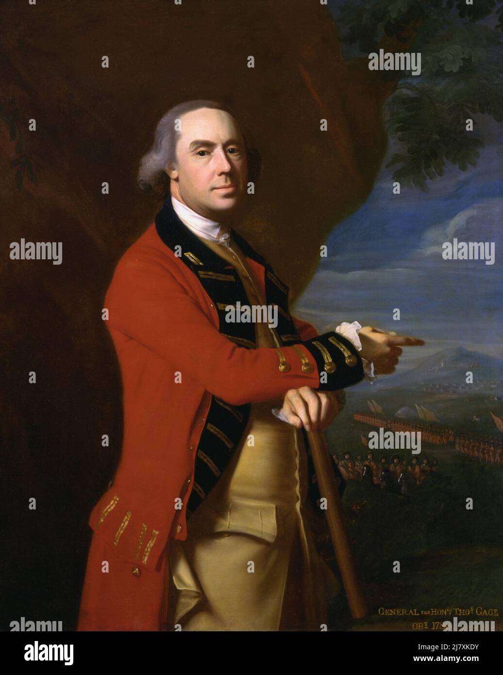 General The Honble Thos Gage OBI Stock Photo