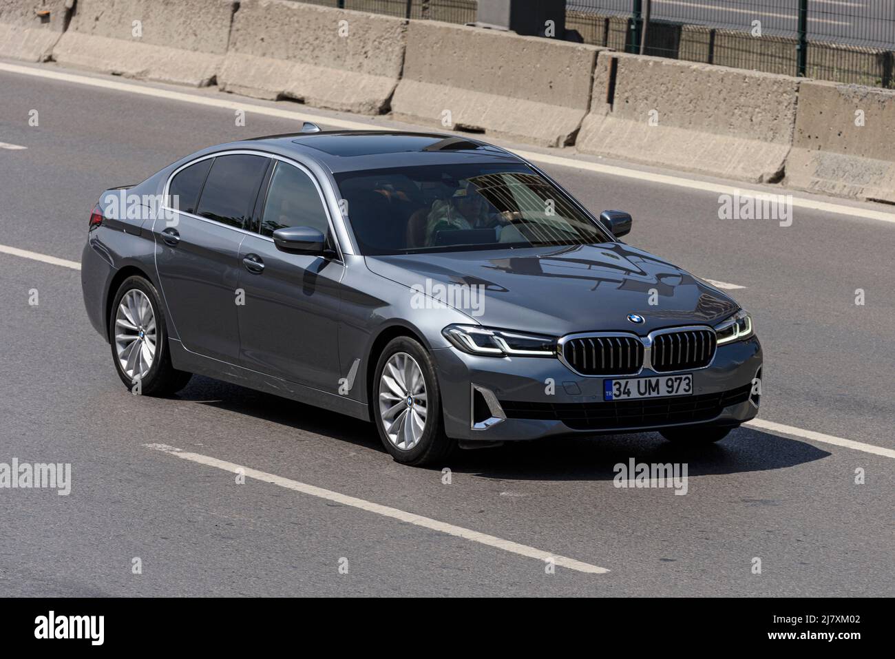 ISTANBUL, TURKEY - APRIL 19, 2022: BMW 520 is a range of executive cars manufactured by German automaker BMW in various engine and body configurations Stock Photo