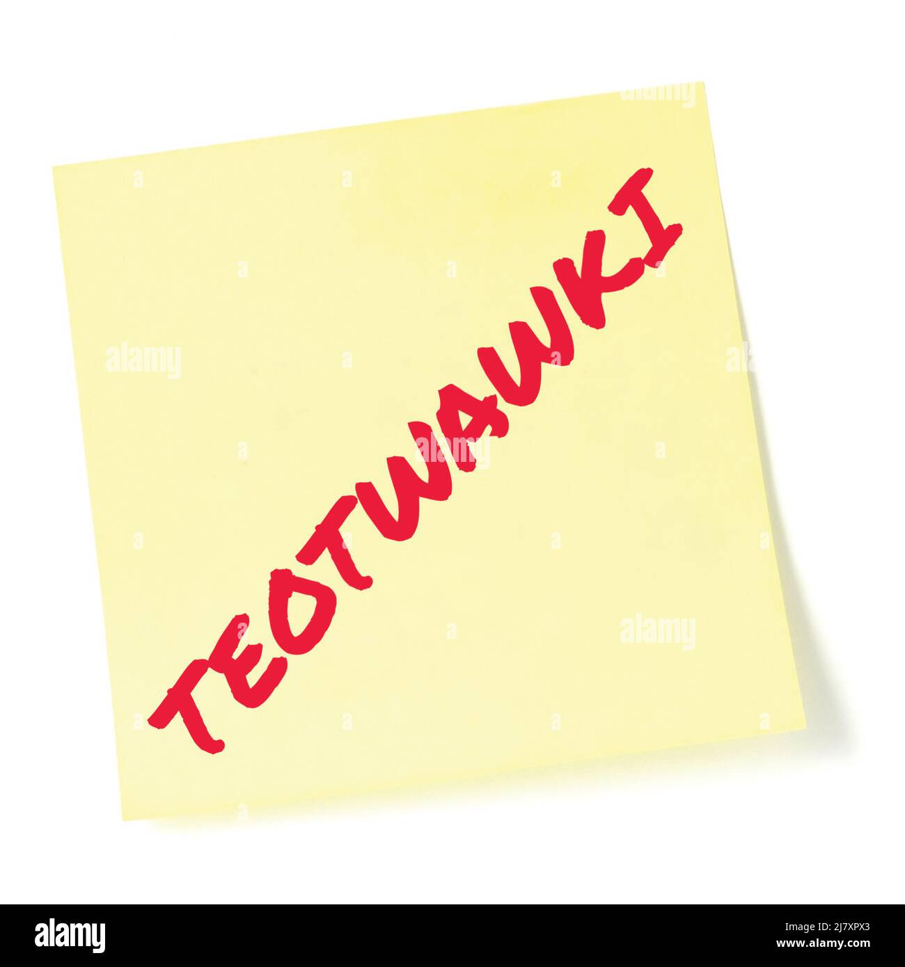 The End Of The World As We Know It initialism TEOTWAWKI red marker