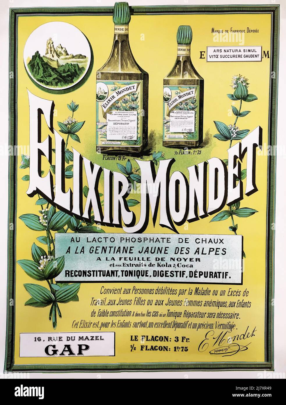 Elixir Mondet Stock Photo