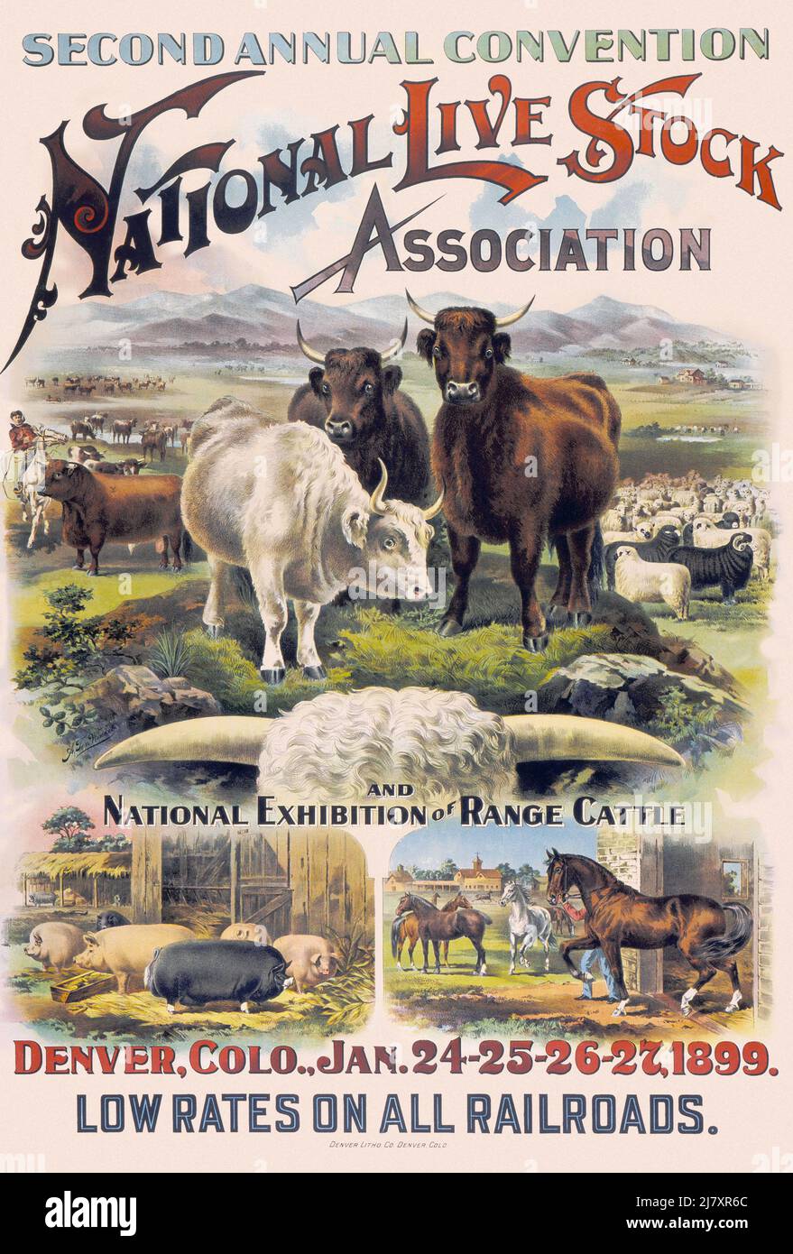 National Live Stock Association Convention Stock Photo