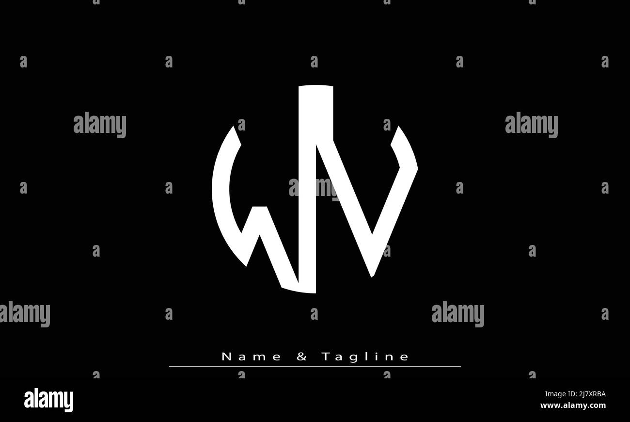 Alphabet letters Initials Monogram logo WV , VW Stock Vector Image ...