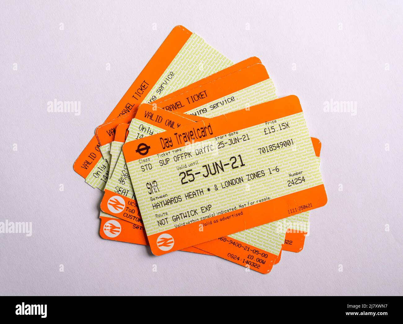 National rail ticket pile hires stock photography and images Alamy