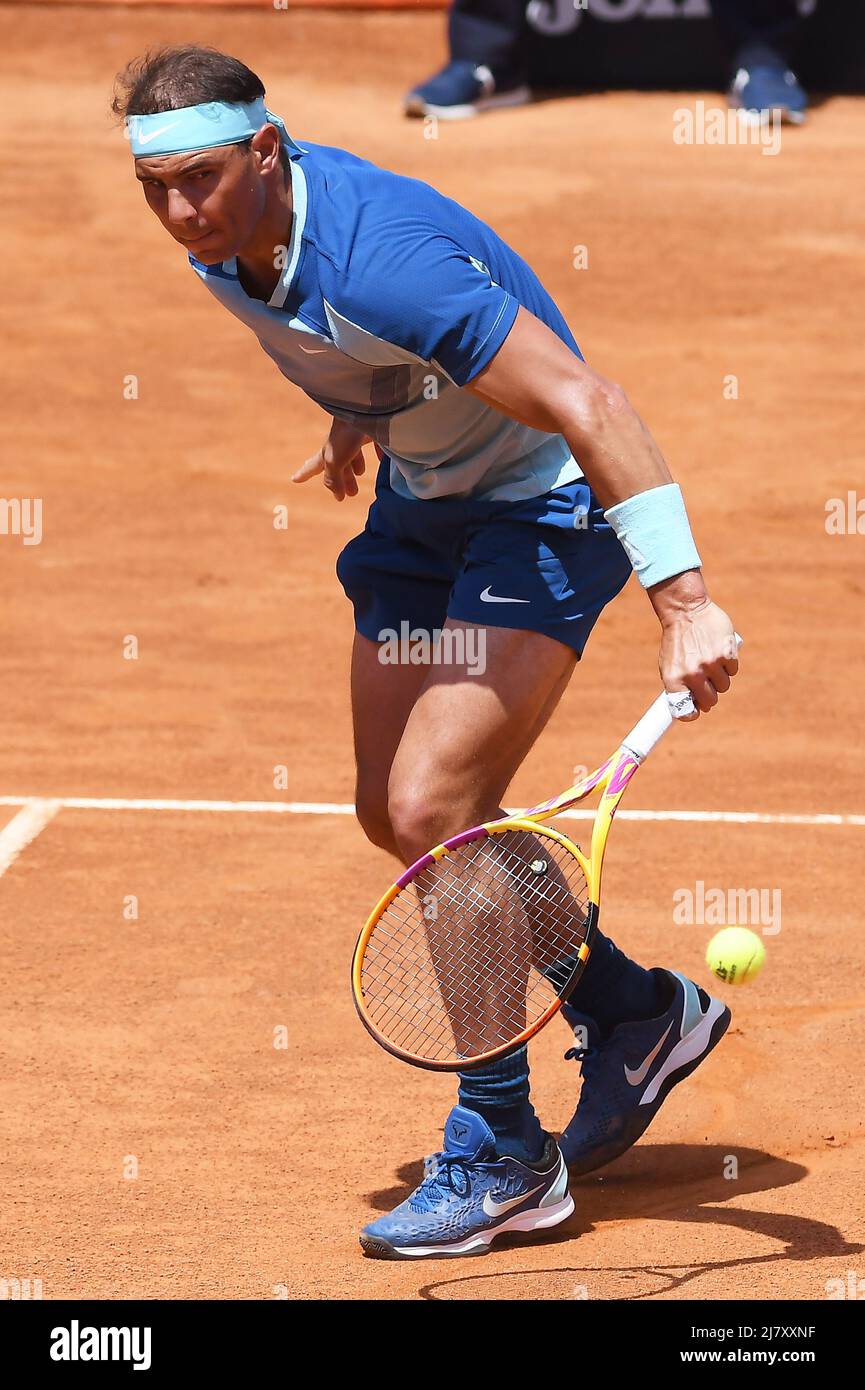 11th May 2022; Foro Italico, Rome, Italy: ATP Rome Italian Open tennis  tournament; Rafael Nadal (Esp) during his win over John Isner (USA Stock  Photo - Alamy