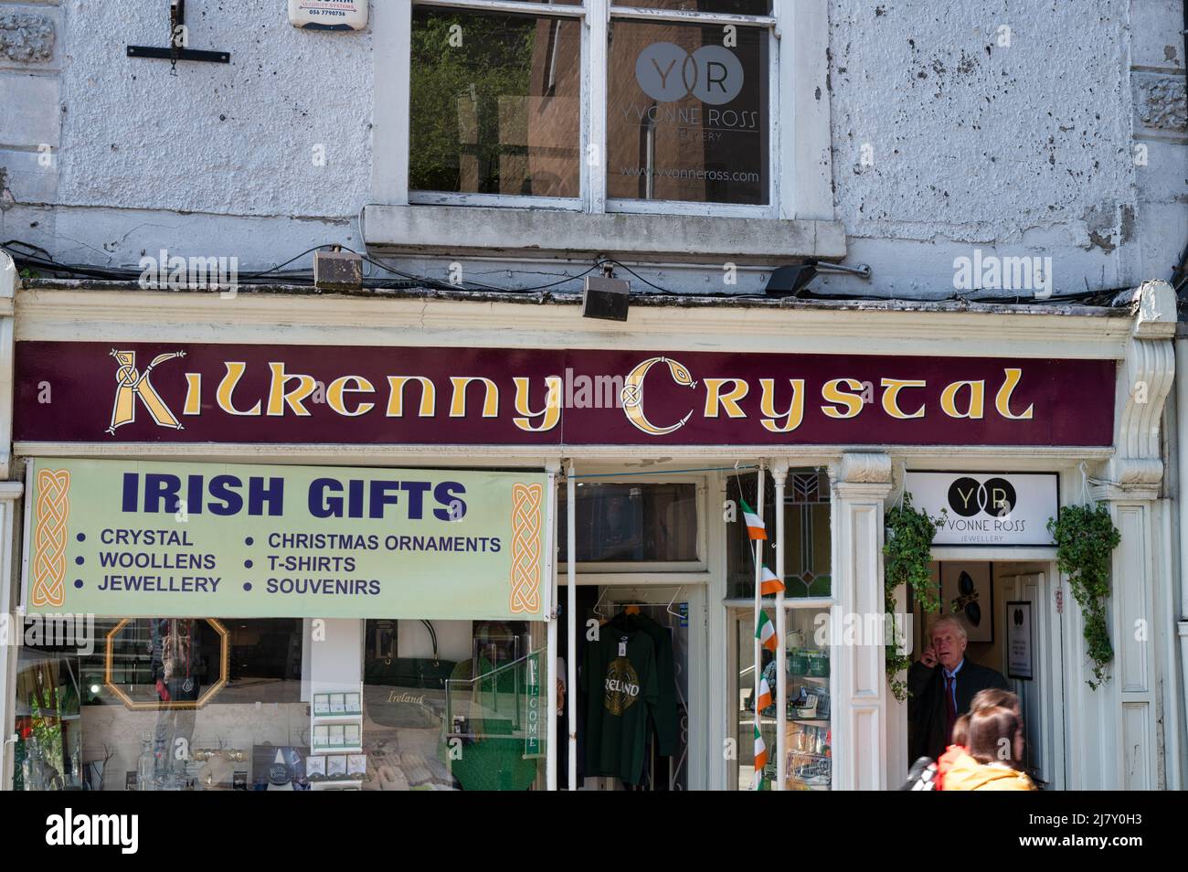 Kilkenny, Ireland- April 20, 2022: The Kilkenny Crystal store in Kilkenny, Ireland. Stock Photo