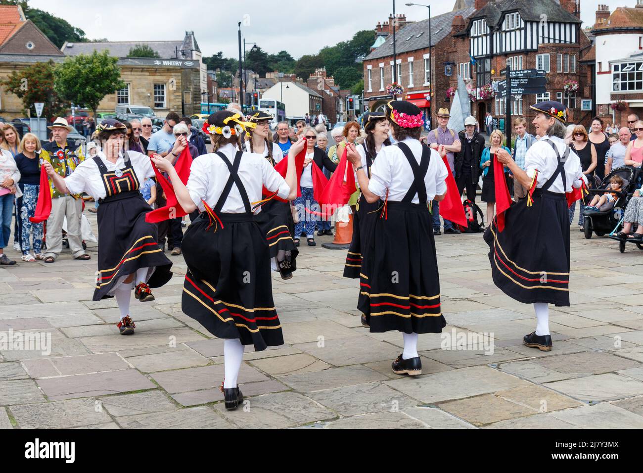 Traditional and Morris Dancing at the Whitby Folk Week Stock Photo Alamy