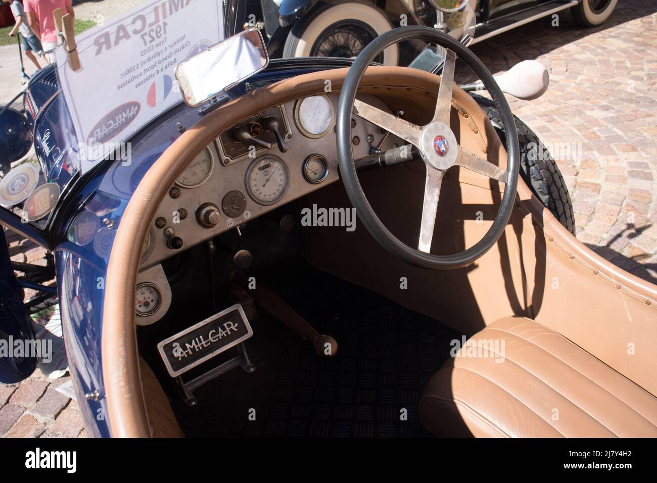 Classic car show in Praz-sur-Arly : AMILCAR CGSS 1927 - 1100 Cm3,37 HP, Stock Photo
