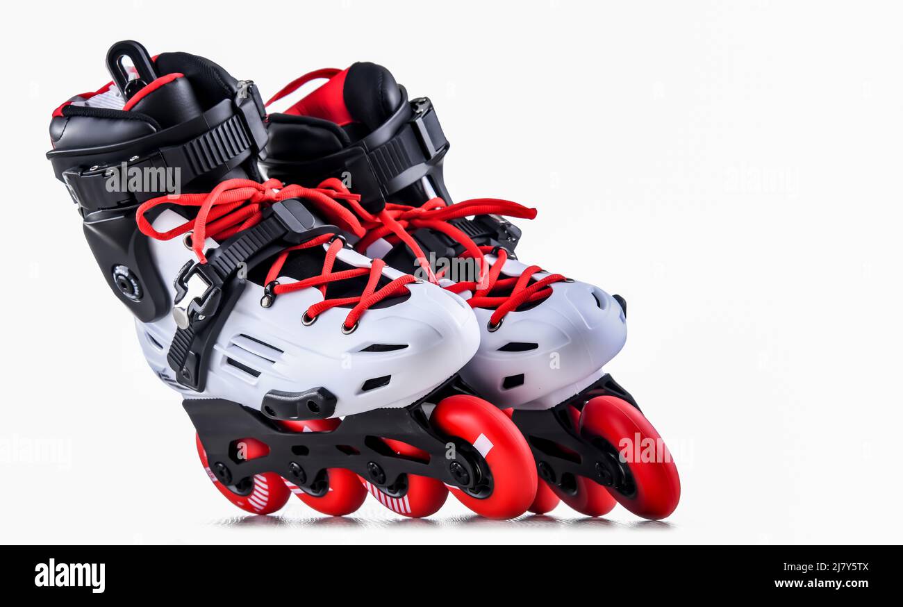 Black rollerblades Cut Out Stock Images & Pictures - Alamy