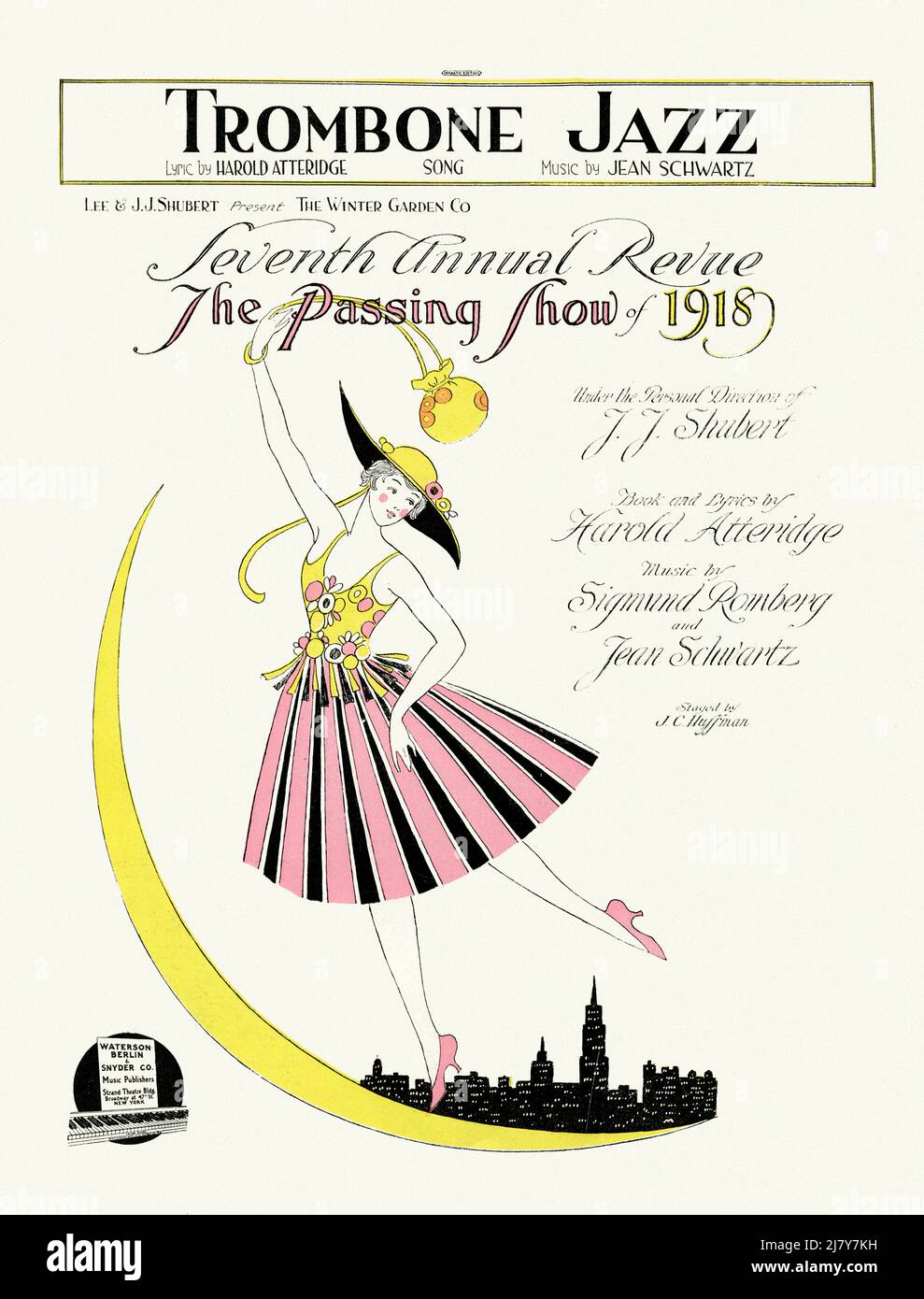 Wee Blue Coo Musician Trombone Player Greeting Card With