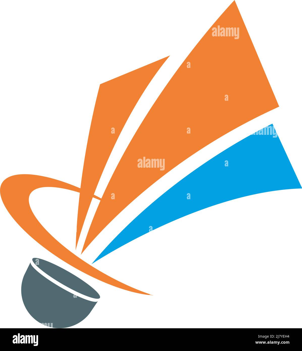 Badminton shuttlecock icon logo illustration vector Stock Vector Image ...