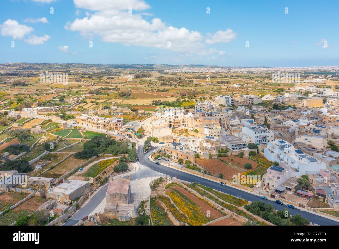 Natural and urban village landscape in arab country Stock Photo - Alamy