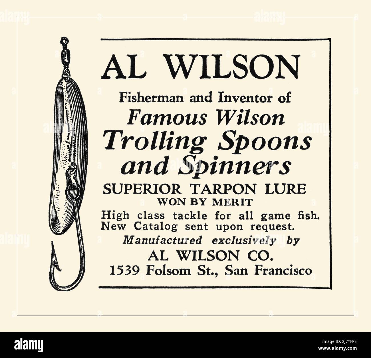 Al Wilson Trolling Spoons and Spinners Stock Photo Alamy