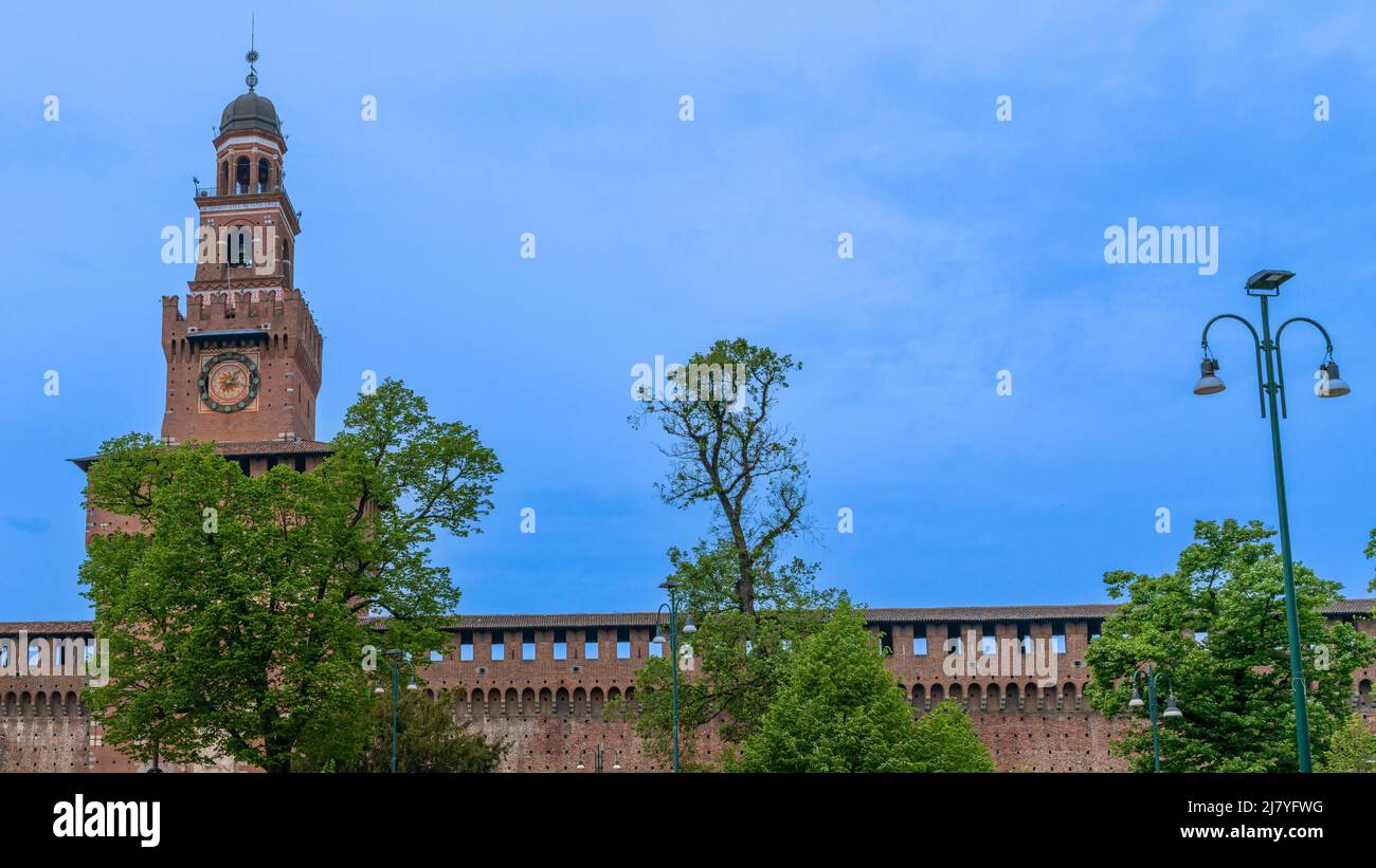 Sforzesco castle Milano Italy Stock Photo Alamy