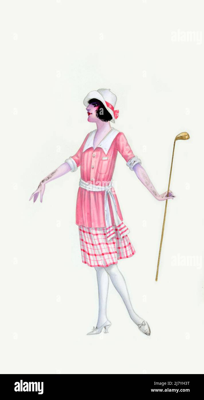 Golfing Costume Stock Photo