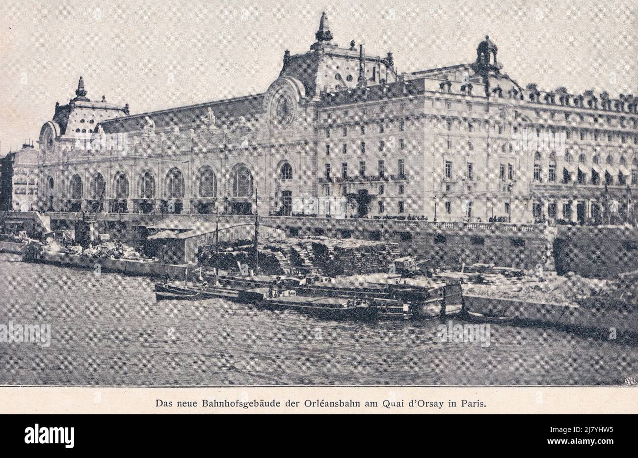 new building Metro Station Palais Royal  in paris 1900 Stock Photo