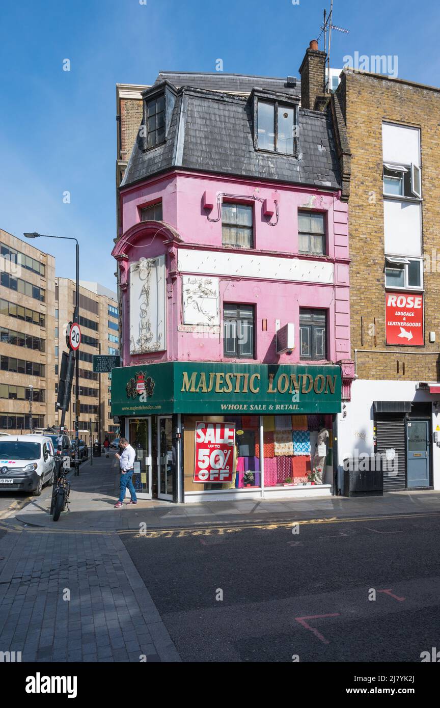 Majestic London textile store, specialising in high quality African