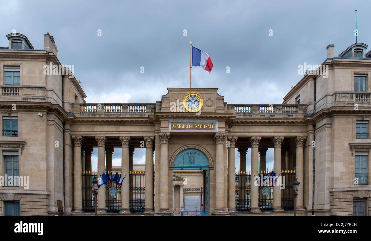 The french national assembly in Paris Stock Photo