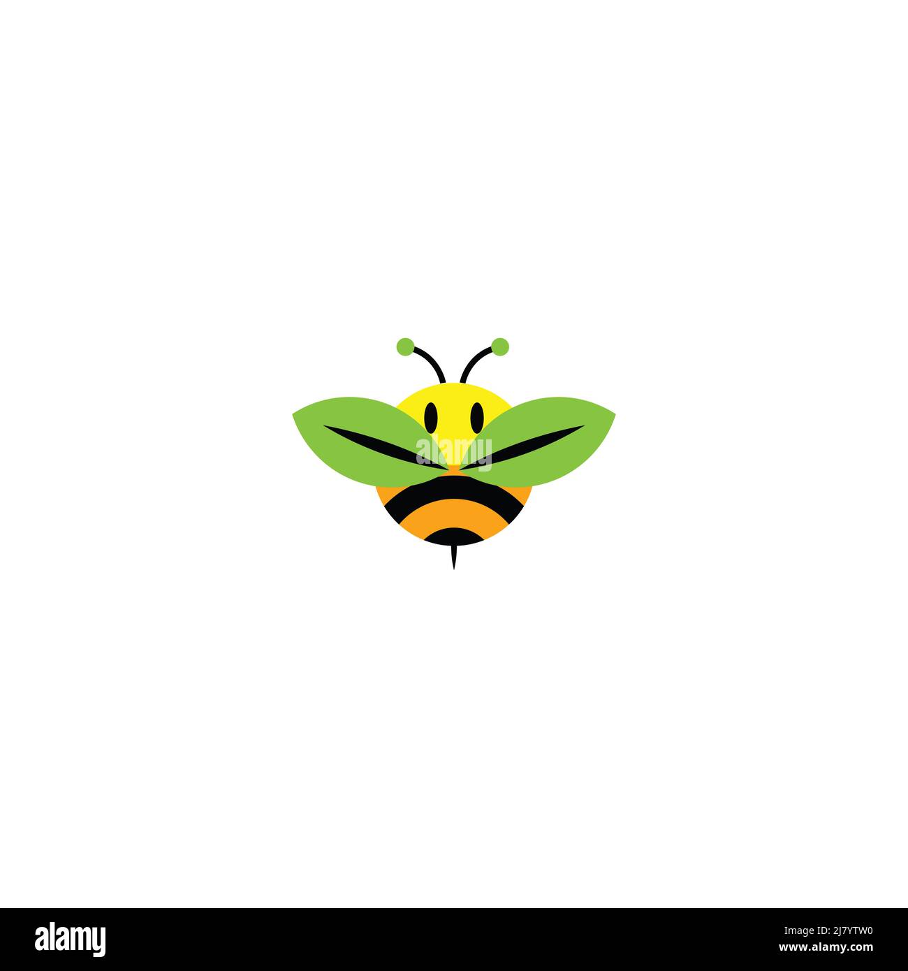 Honey bee logo insect design template Stock Vector