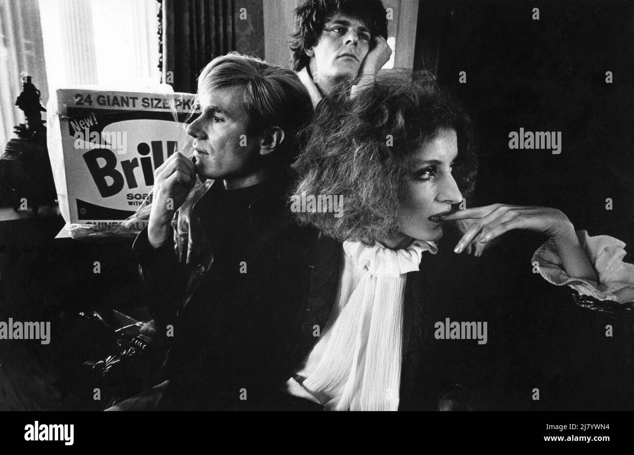 Andy Warhol, Paul Morrisey, and Viva Stock Photo